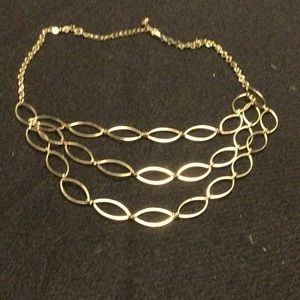 Avon Long Gold tone link necklace